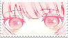 anime girl stamp by sinnamonstamps