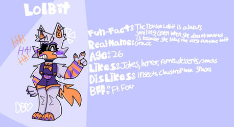 Lolbit First Design DarkbonnieArts - Hobbyist, Digital Artist | DeviantArt