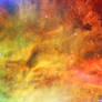 Rainbow Clouds in Space