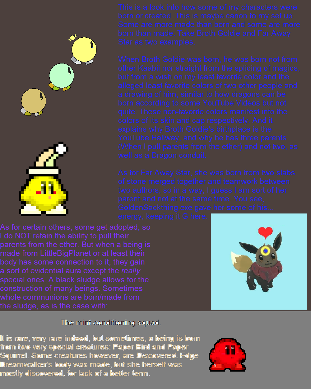 Canon Creation of Beings by TintedHQ on DeviantArt