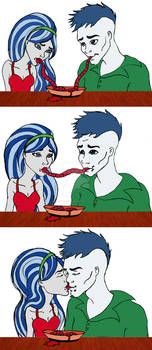 Ghoulia x Slow-Moe Valentines Date by ThestralWizard