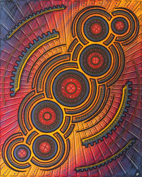 Modern painting: Infernal Cycle.