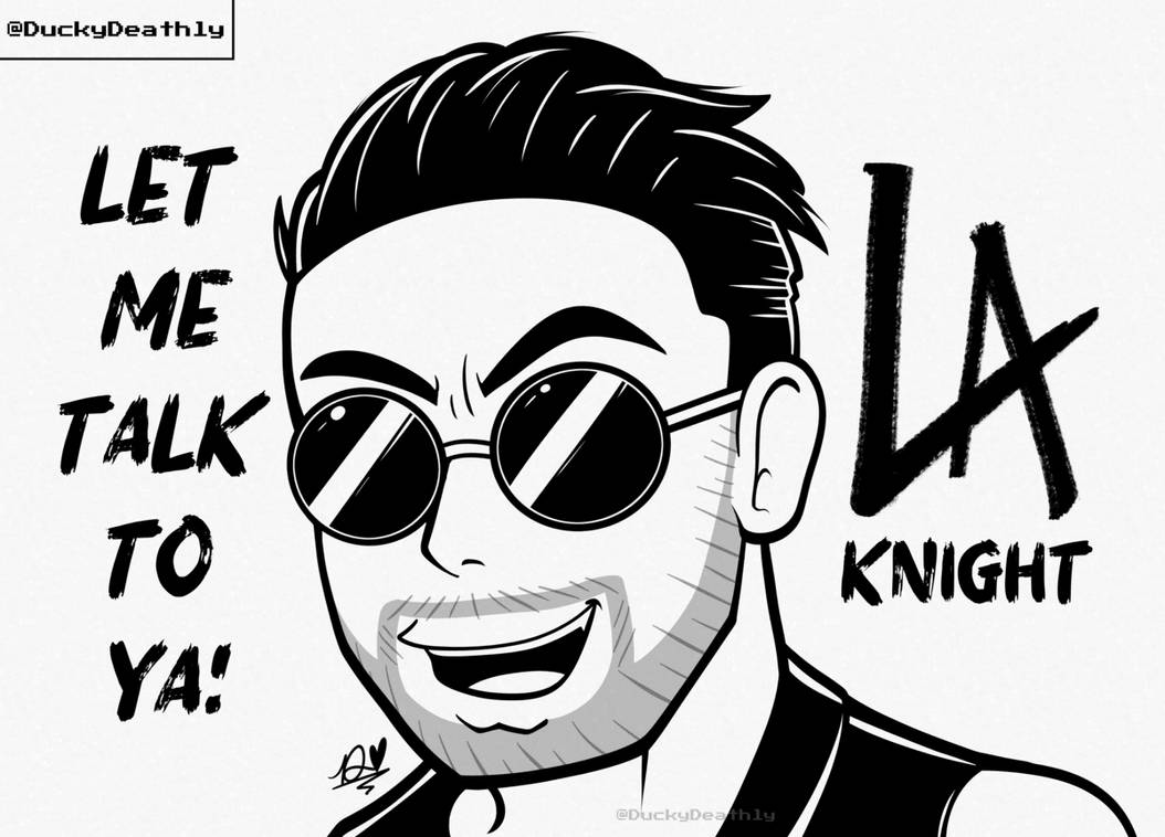 La Knight Sticker LA Knight by DuckyDeathly on DeviantArt