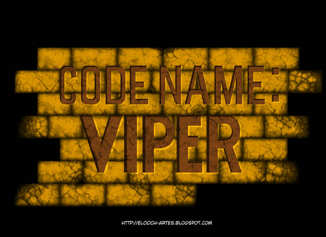 Code Name - Viper - Title by elcioch on DeviantArt