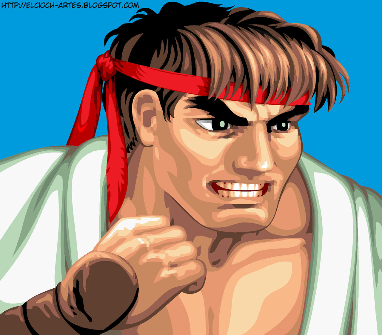 StreetFighters-Ryu-Portrait-BYelcio by elcioch on DeviantArt