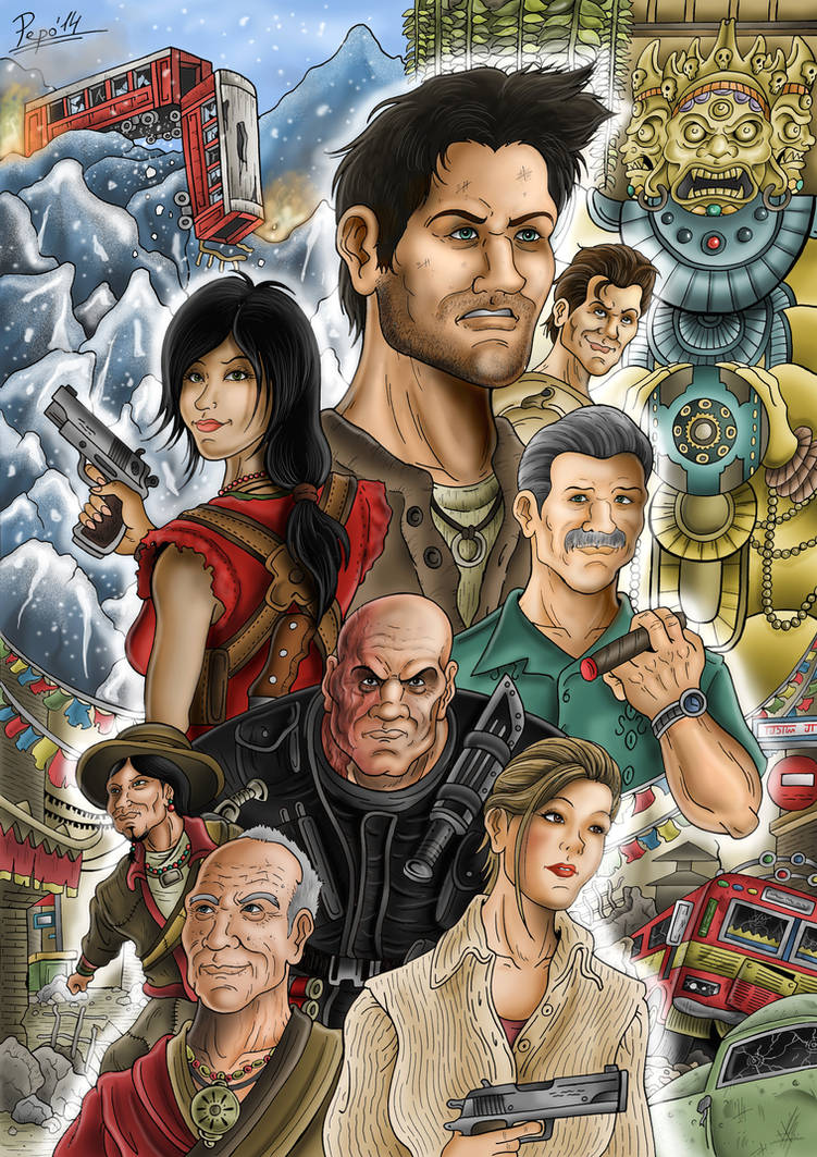 UNCHARTED 2: AMONG THIEVES - The Movie Poster #1 by Doctor-Woo on DeviantArt