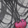 black tangled heart