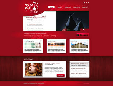Red web design - client work