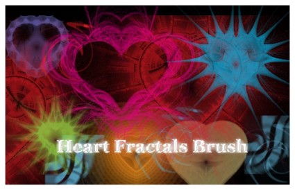 Fractal Heart Brushes for Photoshop