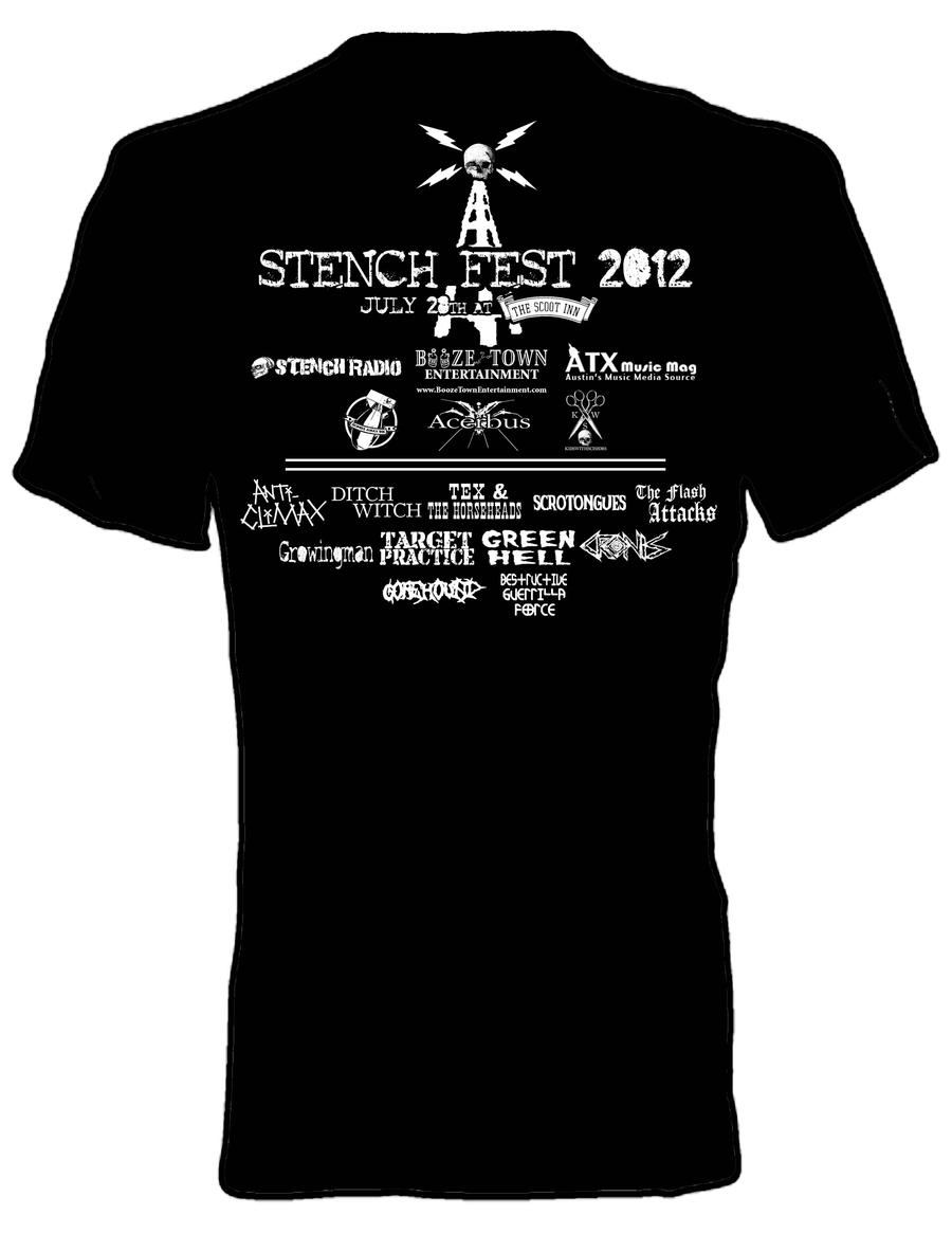 Stench Fest 2012 Benefit Shirt Back