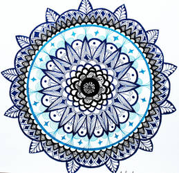 Blue mandala