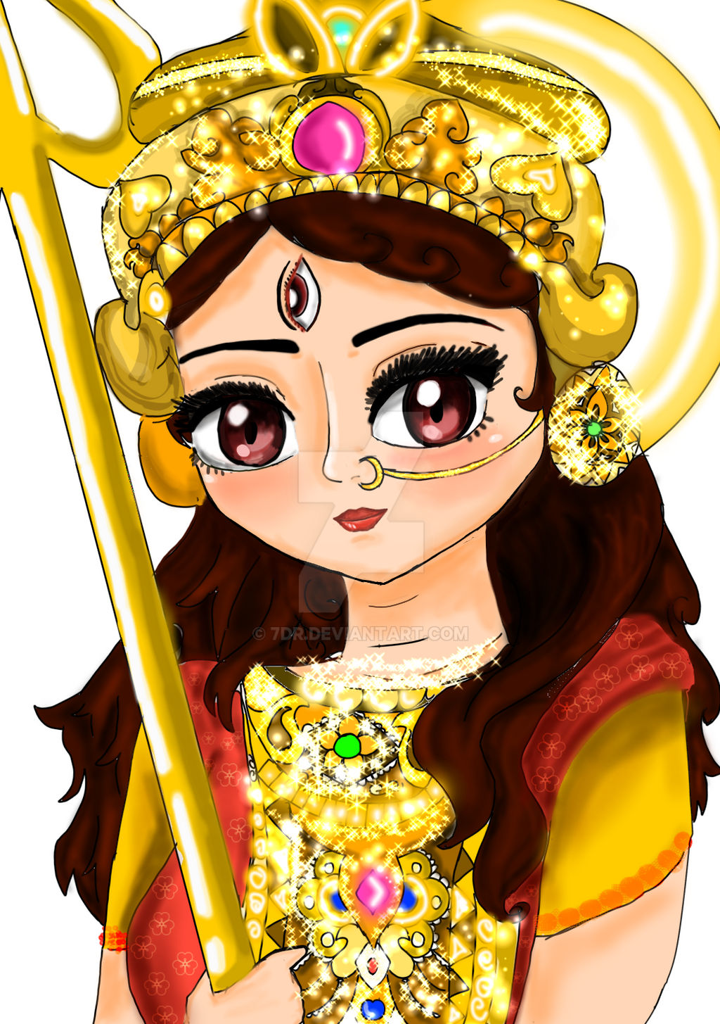GODDESS DURGA by 7Dr on DeviantArt