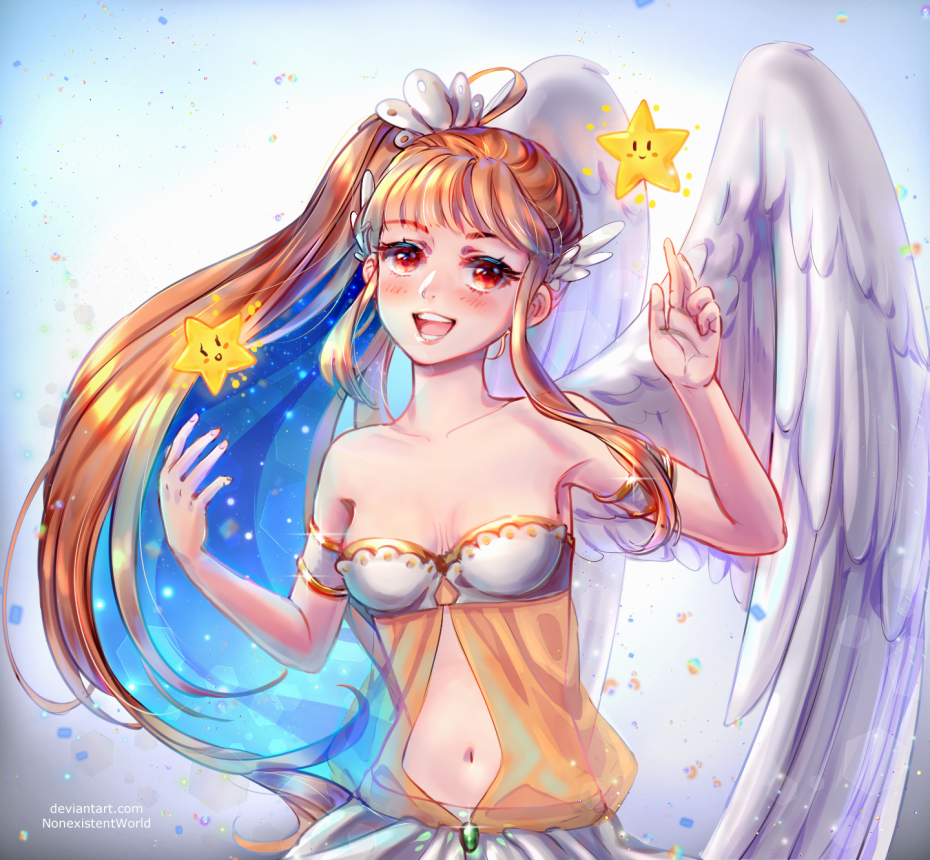 Starry angel by NonexistentWorld