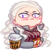 Daenerys and the latte by NonexistentWorld