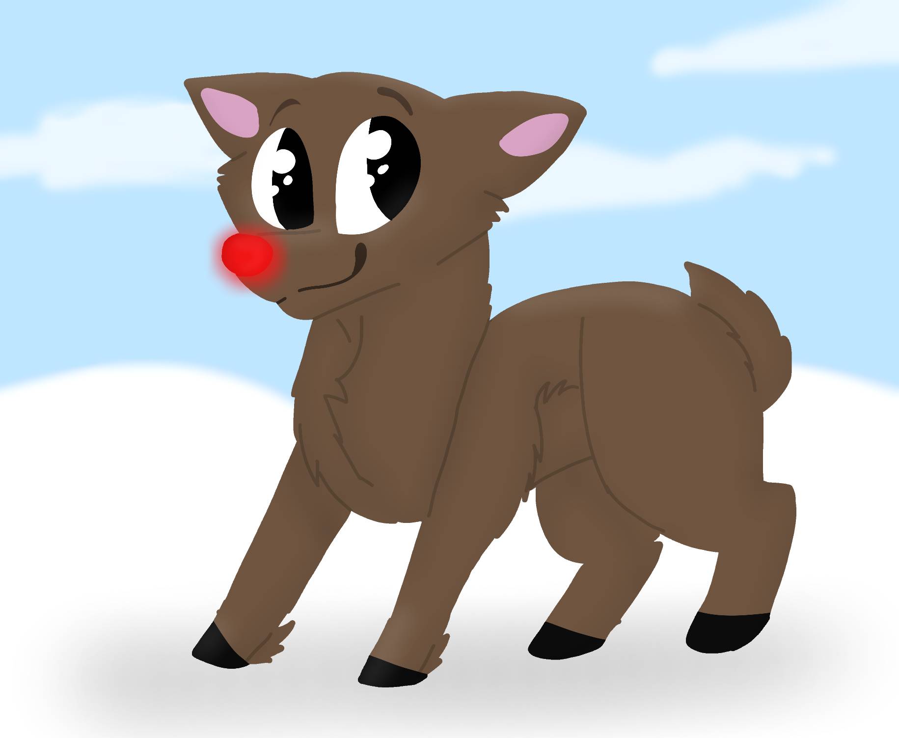 Rudolph the red nose reindeer by Jayla-firefly on DeviantArt