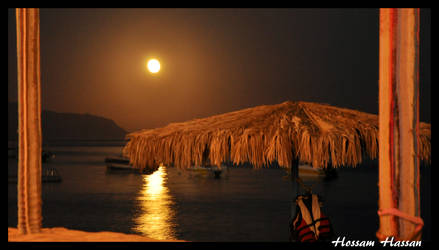 Moon on the Beach