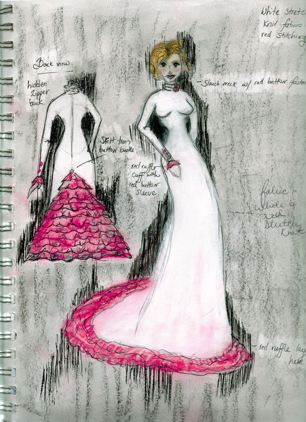 White dress design