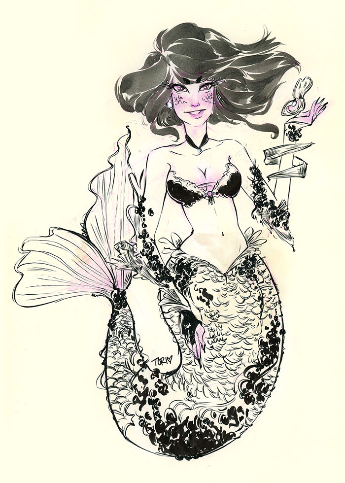 Inktober Mermaid