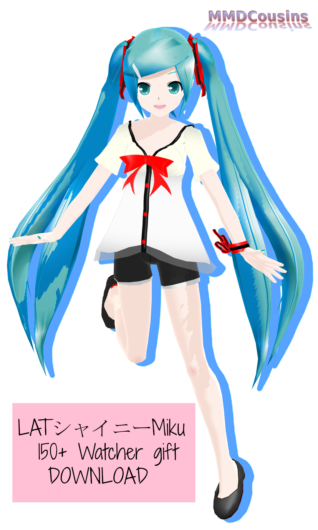 .:MMD LAT Shiny Miku [150+ Watchers Gift]:.