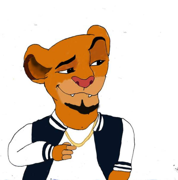 Grown Simba/J.Cole by twenty1graphics on DeviantArt