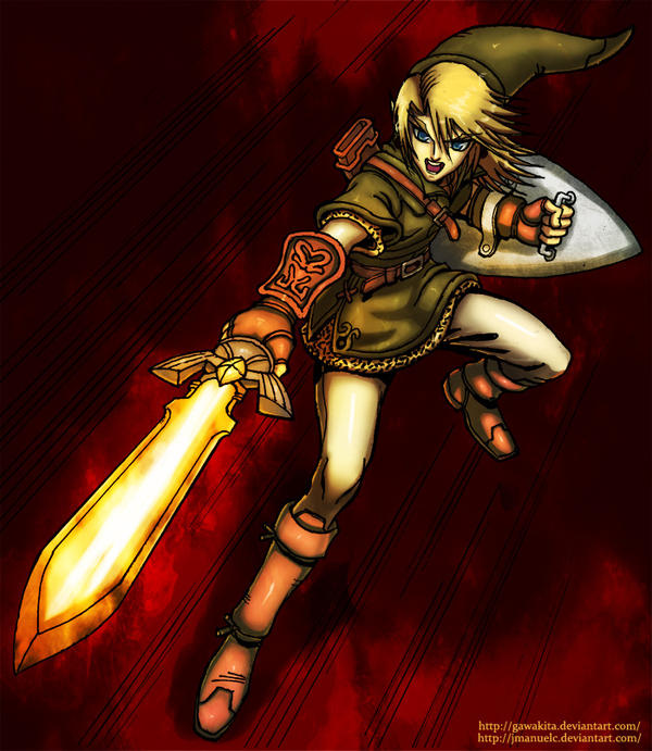 Legend of Zelda Link Master Sword by DadOfDraw on DeviantArt