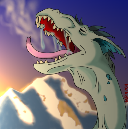 Dragon drool, colored by sharpjet on DeviantArt