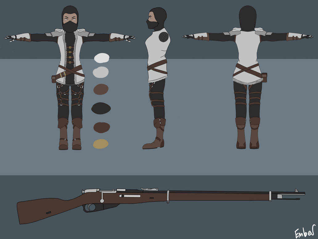 Ranger turnaround design by BlazedEmber on DeviantArt