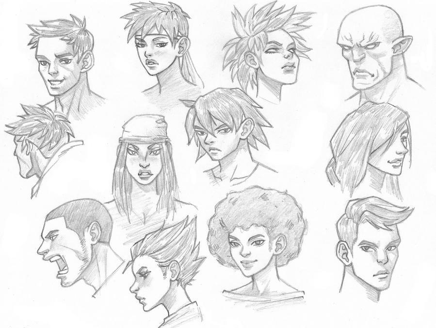 Character faces 4 by KingAngel-Z on DeviantArt