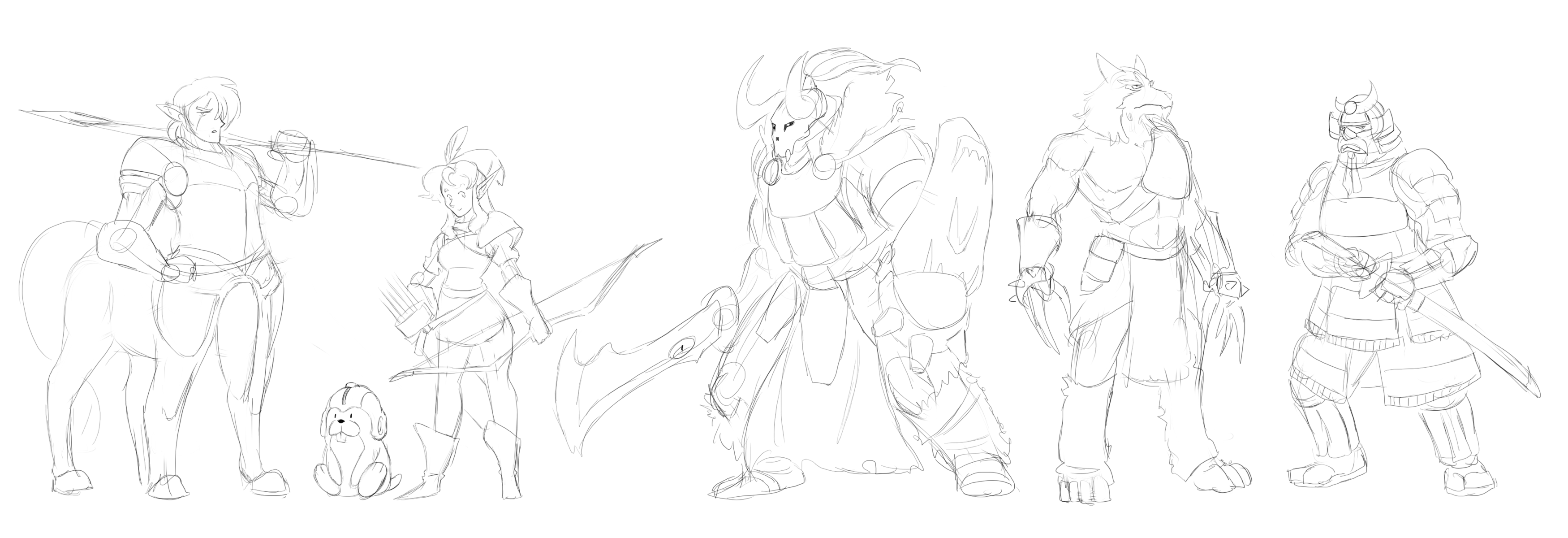 Shining Force Sketches