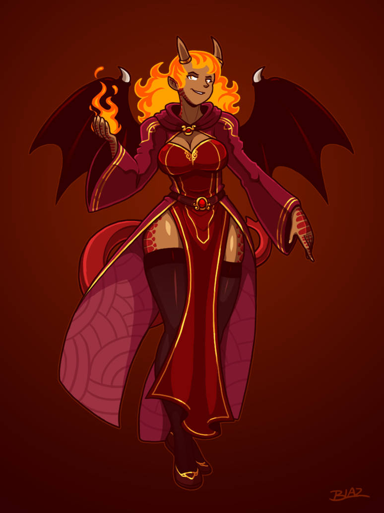 pic Pathfinder Ifrit Art ifrit dragonblood sorcereress by