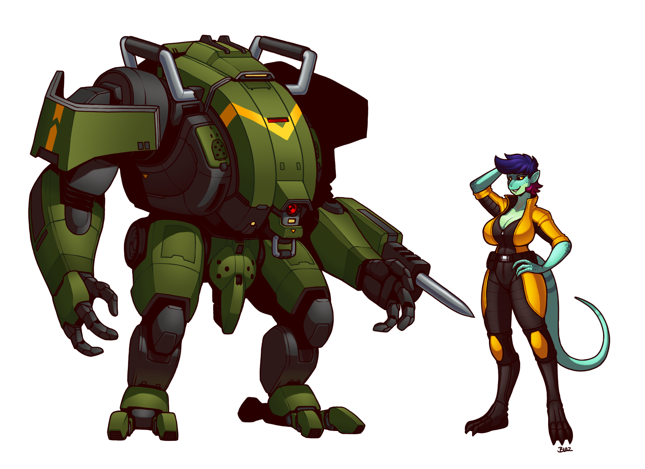 Hardsuits Deviantart Groundbreaker MKI Hardsuit and Aeva by Blazbaros on DeviantArt