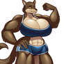 Muscle Wolf Girl