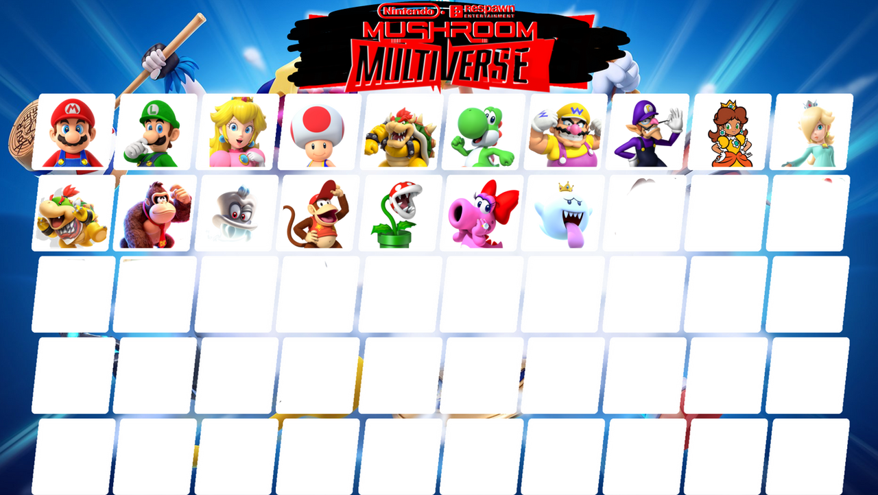 Mushroom Multiverse Roster (REVAMPED) 1 by Zingerburger123 on DeviantArt