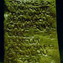 Stone Cthulhu Monolith inscription on reverse