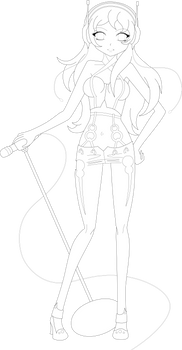 Lena - lineart