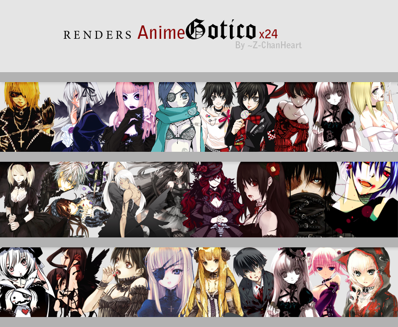 Pack de renders Anime GOTICO