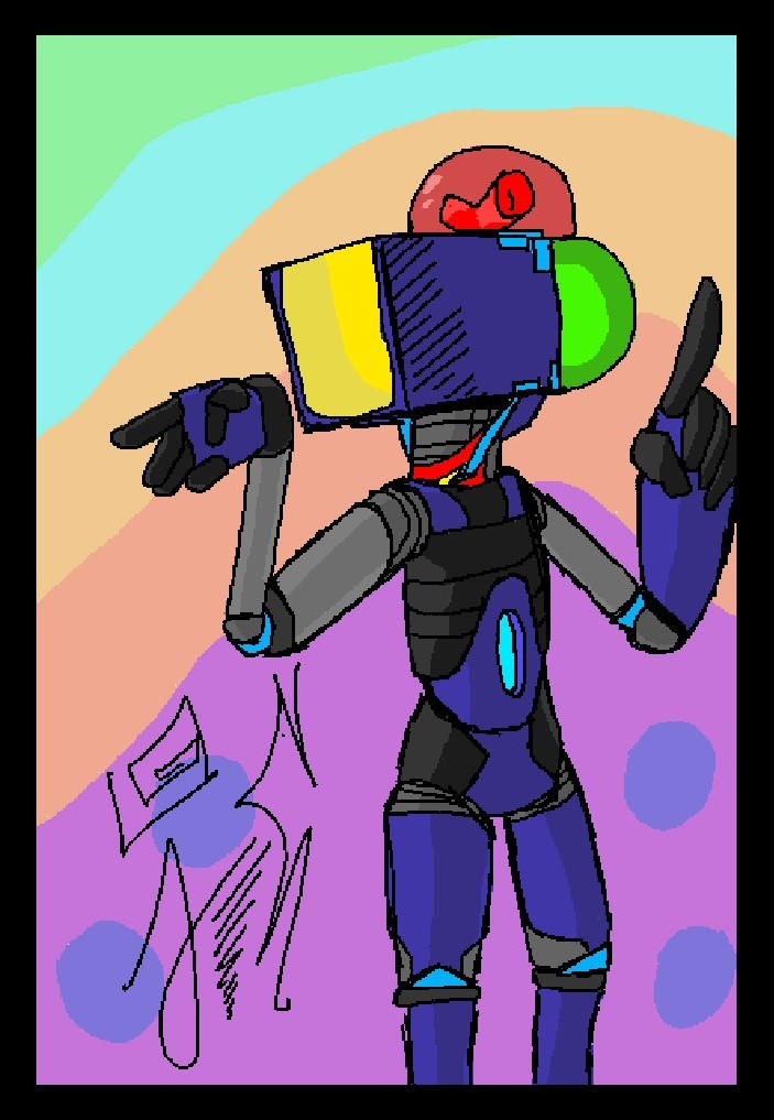 Scrap Police Bot S.P.B by SpiralingJC on DeviantArt