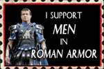 Stamp men in roman armor by Nefermeritaset