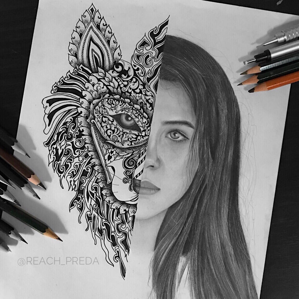 Half Animal Half Face By Reachnak On Deviantart Half Animal Half Face By Reachnak On Deviantart