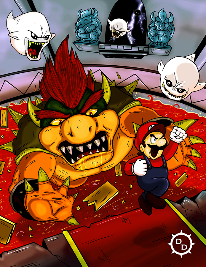 Mario vs Bowser