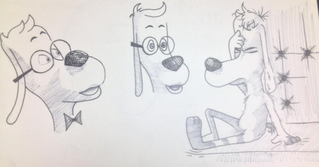 Mr Peabody sketches penned