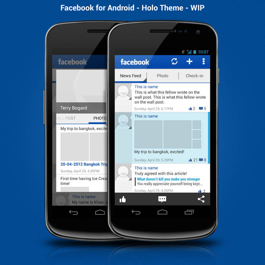Facebook for Android - ICS - WIP by ghost301