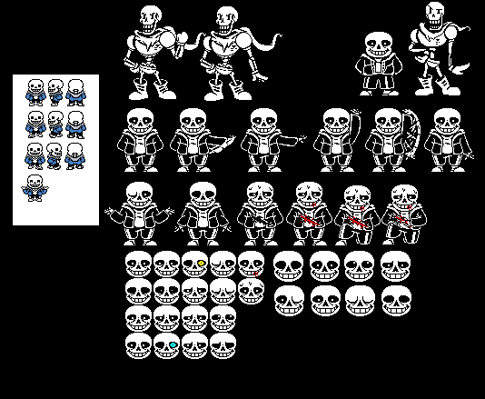 Happy B Day Undertale Sans Sprite Sheet V2 By Killerph4nt0m1 On Deviantart