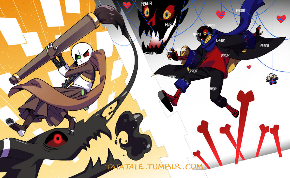 Ink vs Error by Tatatale on DeviantArt