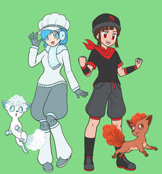 Pokemon Flame and Frost Avatars (By URAVILLADG)