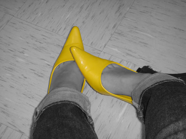 Yellow Pumps