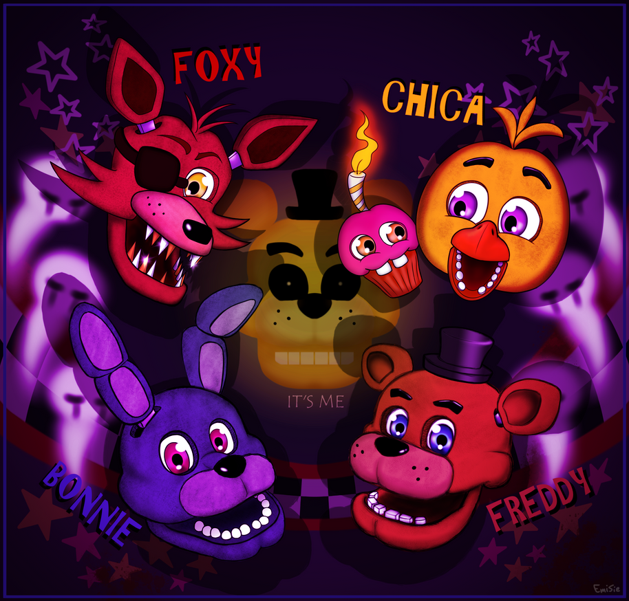 Fanf7 FiveNightsAtFreddy's - 7 Anniversary art! by 97emisie on DeviantArt
