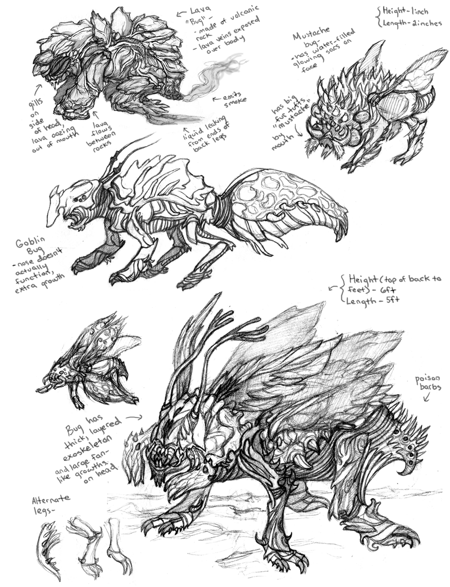 Bug Creatures 2 by Raine9657 on DeviantArt