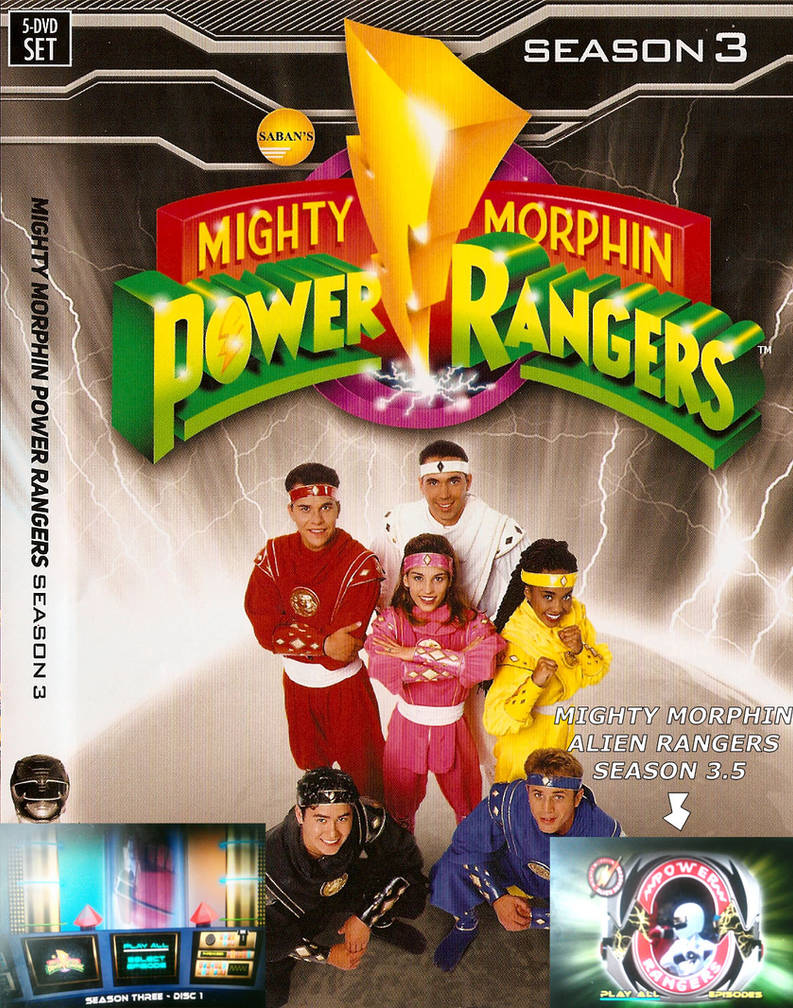 Mighty Dvd Deviantart Mighty Morphin Power Rangers DVDS by CaptainBarringer on DeviantArt