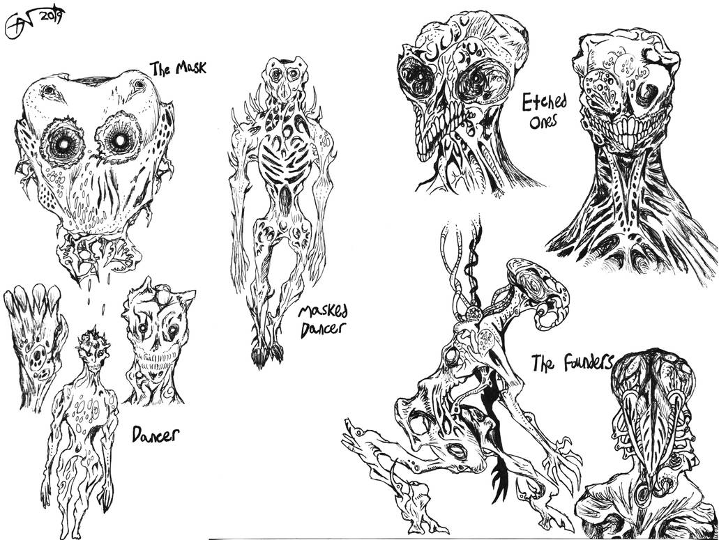 Horror Game Monster Concepts by X-Cytilinsk on DeviantArt